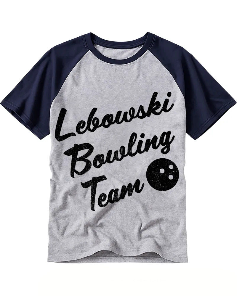 Classic Bowling Ball Print Raglan Tee