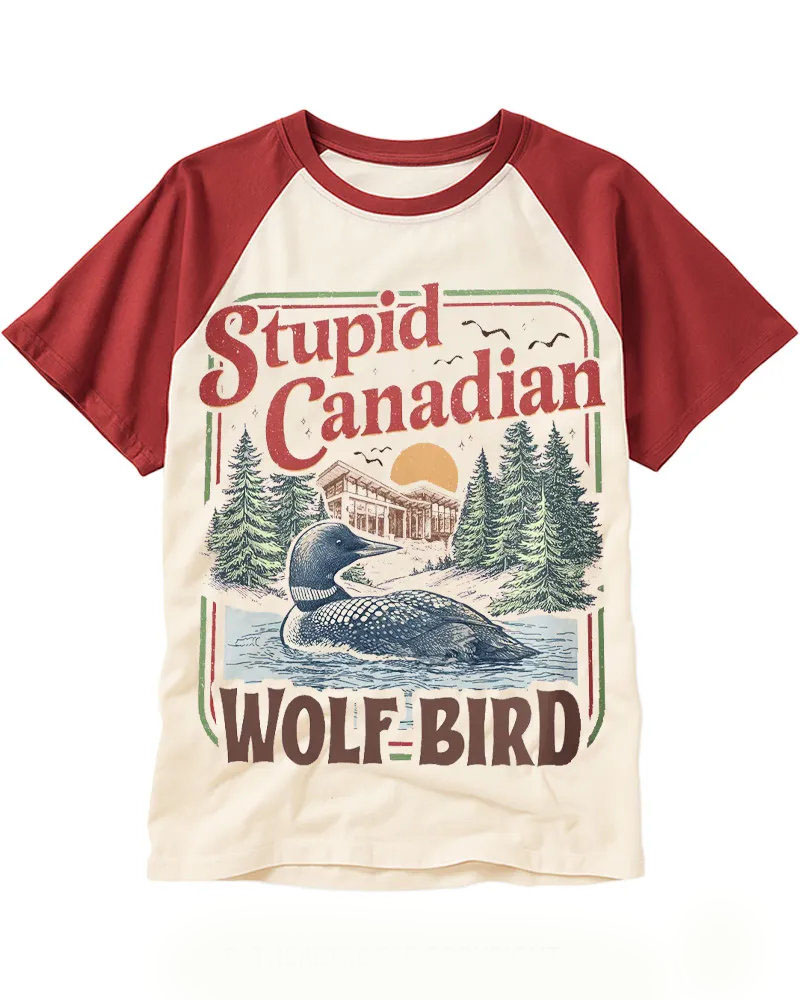 Funny Retro Canadian Wildlife Art Tee
