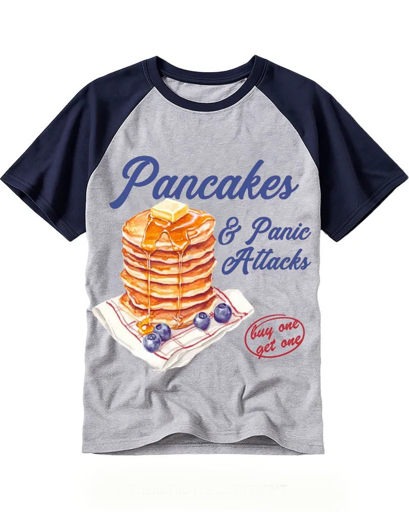 Retro Blueberry Pancakes Graphic Tee
