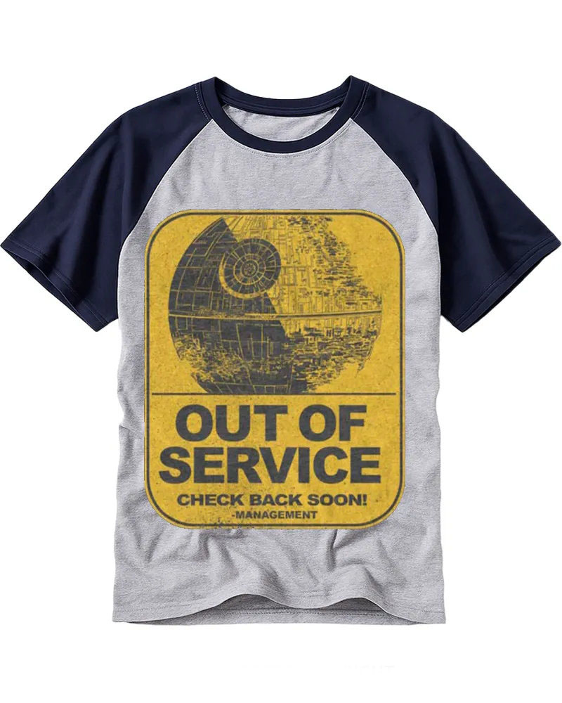 Vintage Sci-Fi Station Distressed Raglan Tee