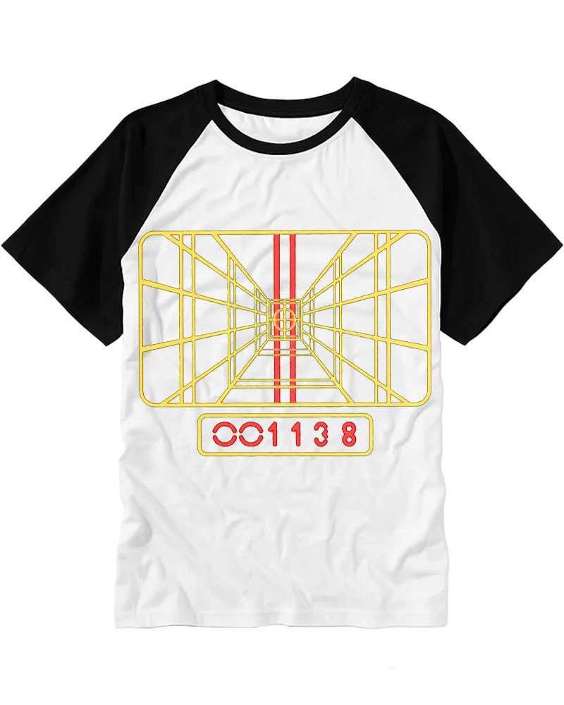 Vintage Sci-Fi Target Graphic Raglan Tee