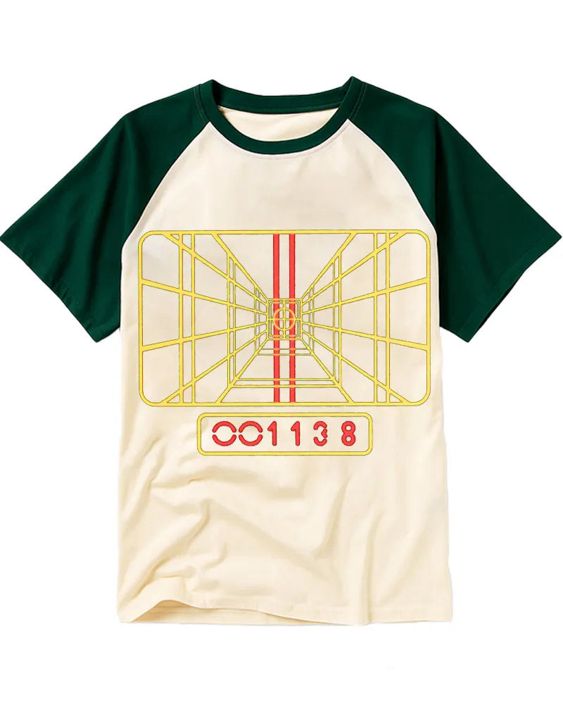Vintage Sci-Fi Target Graphic Raglan Tee
