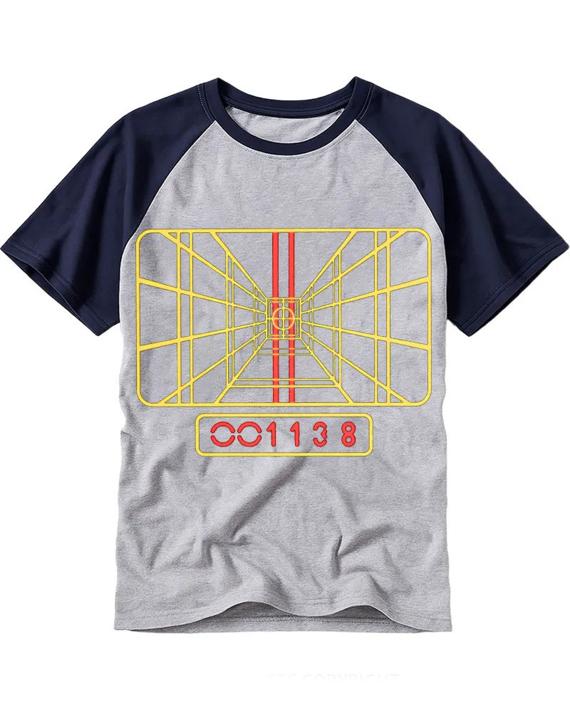 Vintage Sci-Fi Target Graphic Raglan Tee
