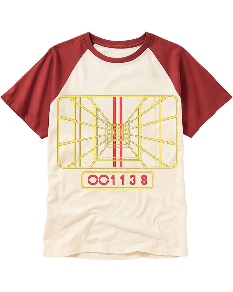 Vintage Sci-Fi Target Graphic Raglan Tee