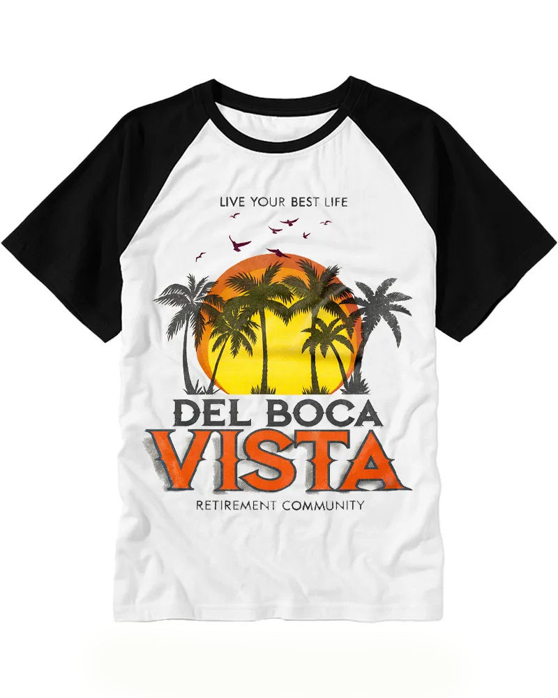 Funny Retro Florida Sunset Art Tee