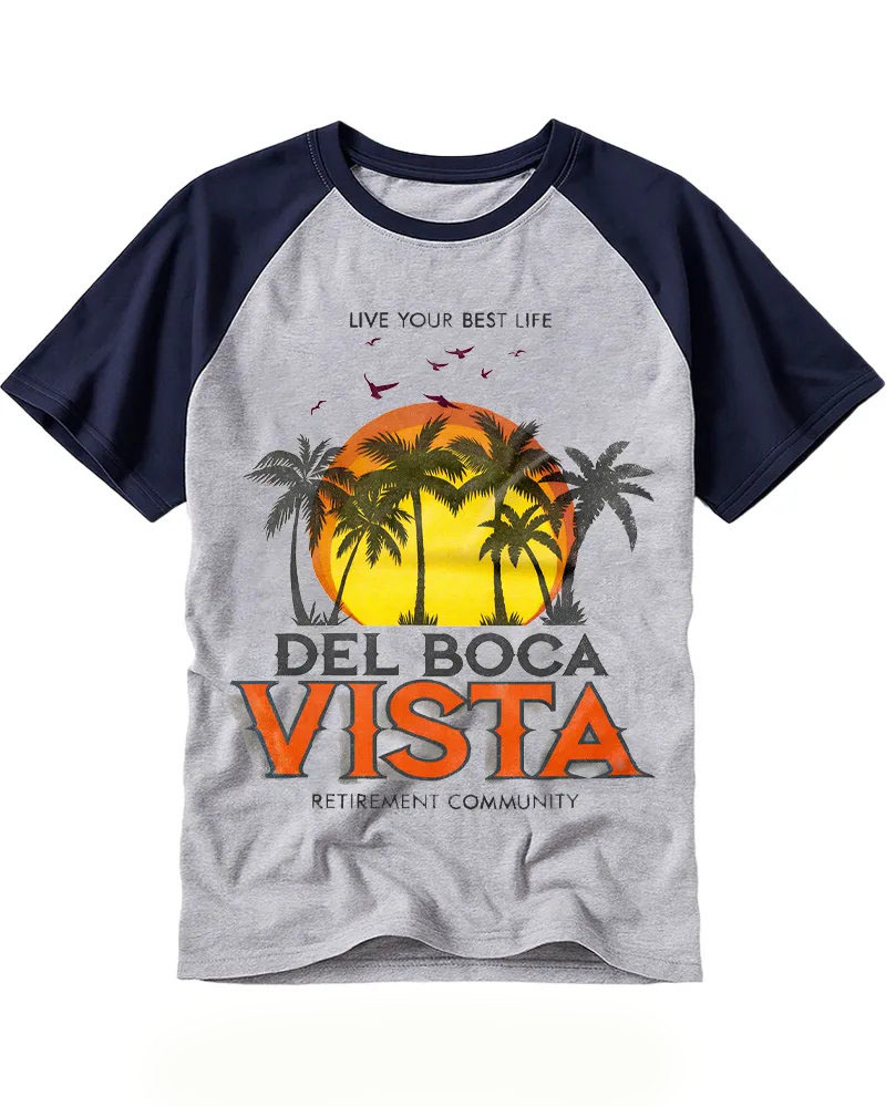 Funny Retro Florida Sunset Art Tee