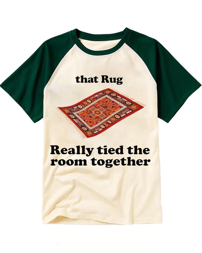 Vintage Persian Rug Graphic Raglan Tee