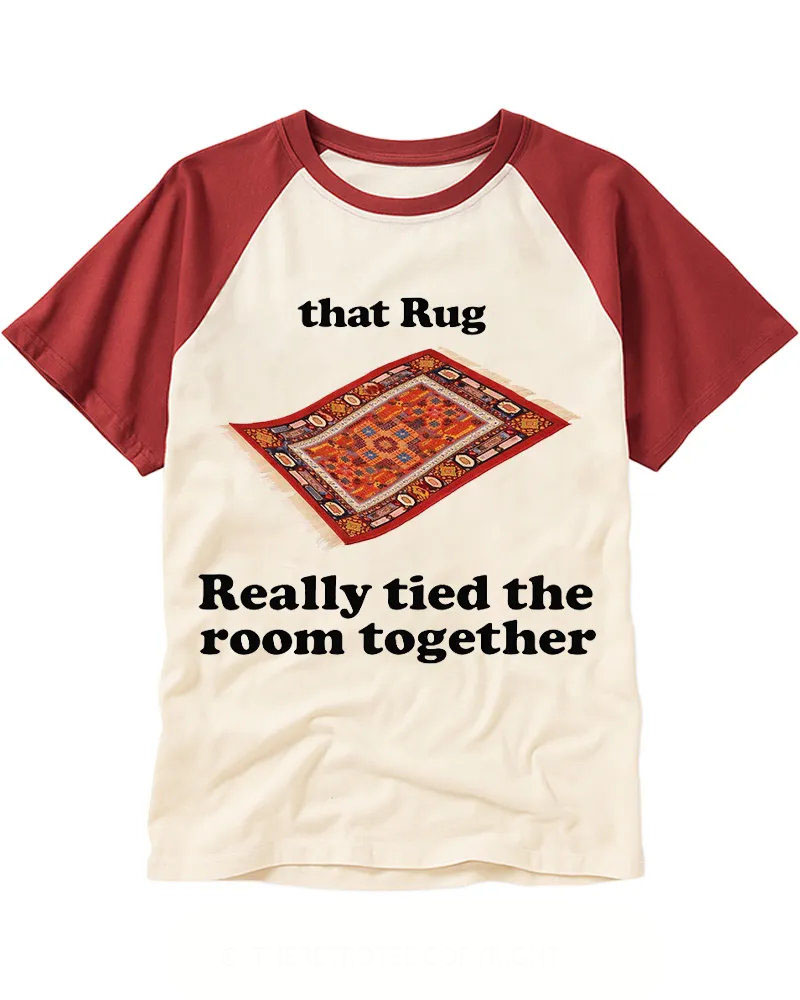 Vintage Persian Rug Graphic Raglan Tee