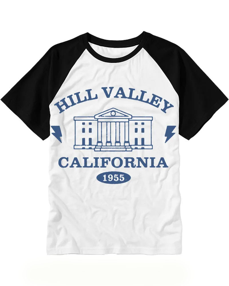 Retro Lightning Bolt Building Art Tee