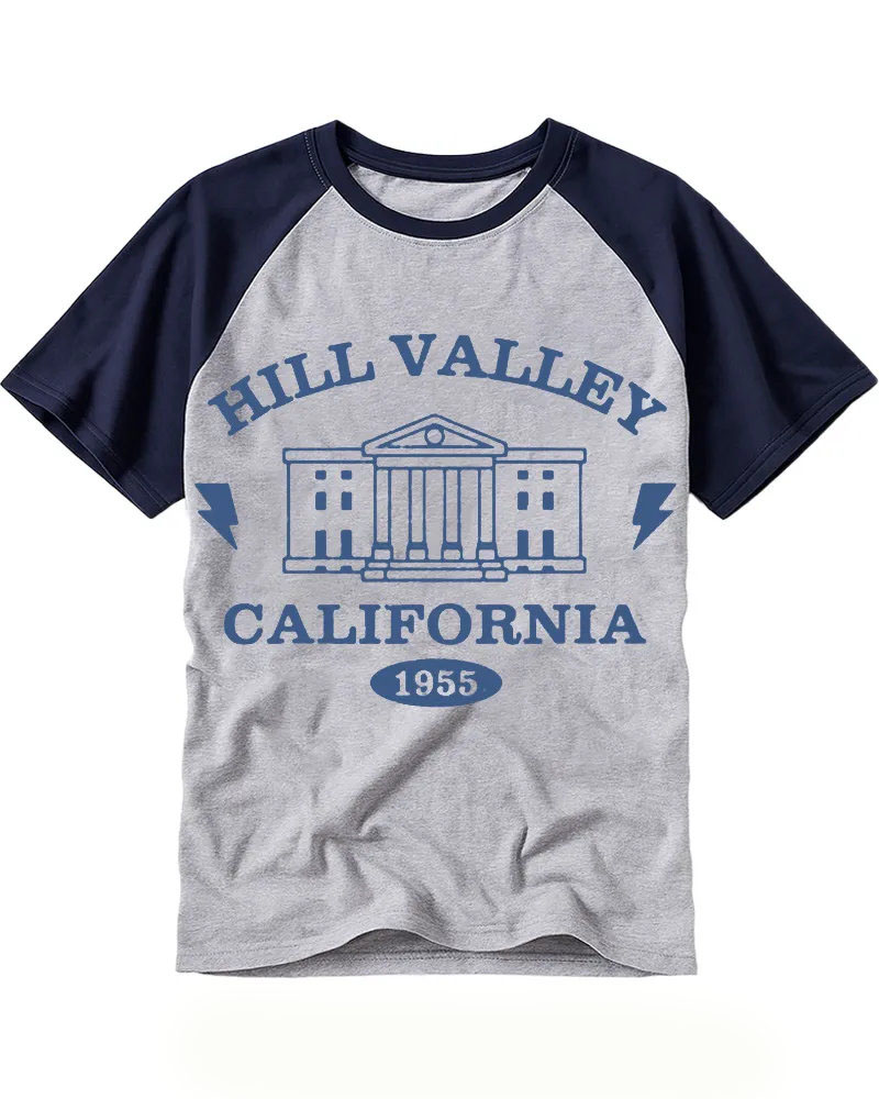 Retro Lightning Bolt Building Art Tee
