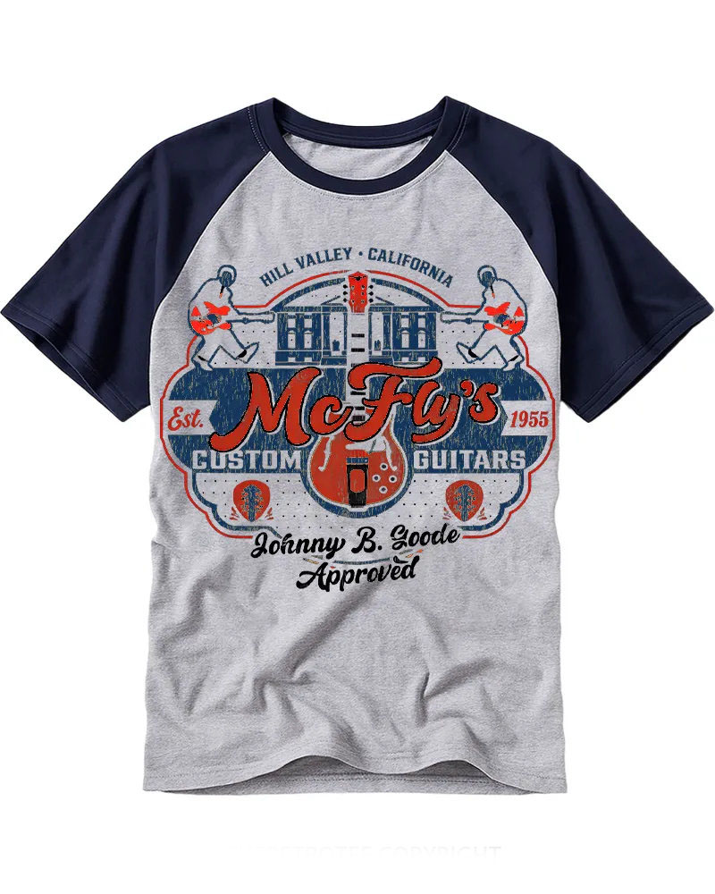 Retro Rock & Roll Movie Inspired Raglan Tee