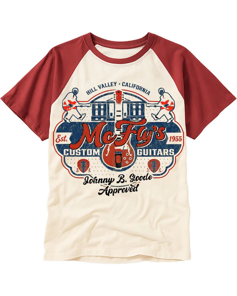 Retro Rock & Roll Movie Inspired Raglan Tee