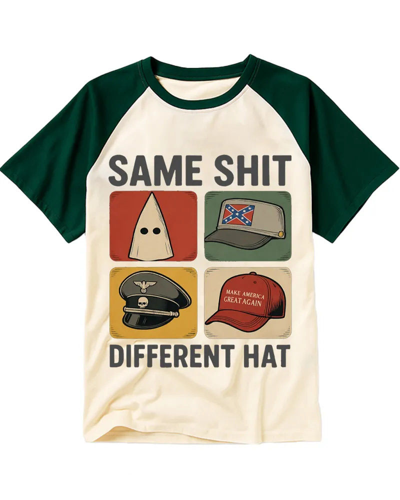 No Difference Between Them Raglan Baseball T-Shirt
