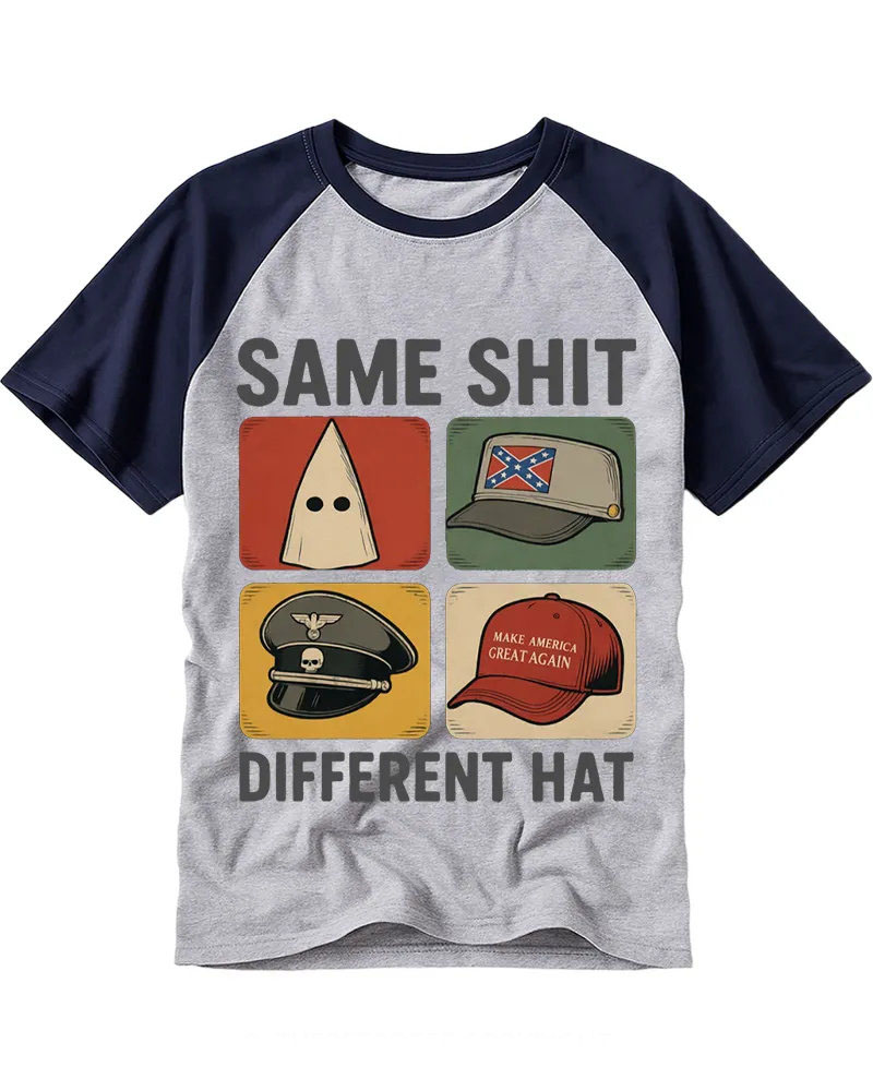 No Difference Between Them Raglan Baseball T-Shirt