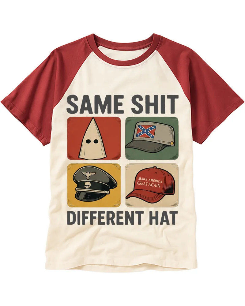 No Difference Between Them Raglan Baseball T-Shirt