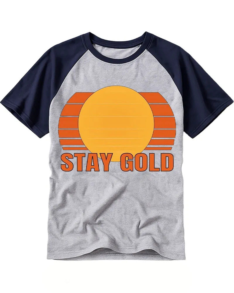 Warm Tone Retro Vibe Raglan Tee