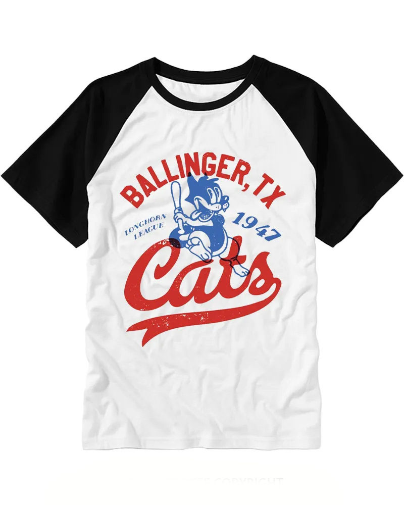 Retro Ballinger Cats Raglan Tee