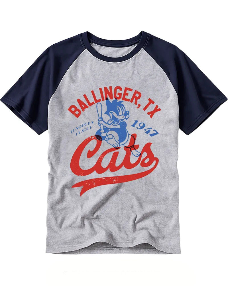 Retro Ballinger Cats Raglan Tee