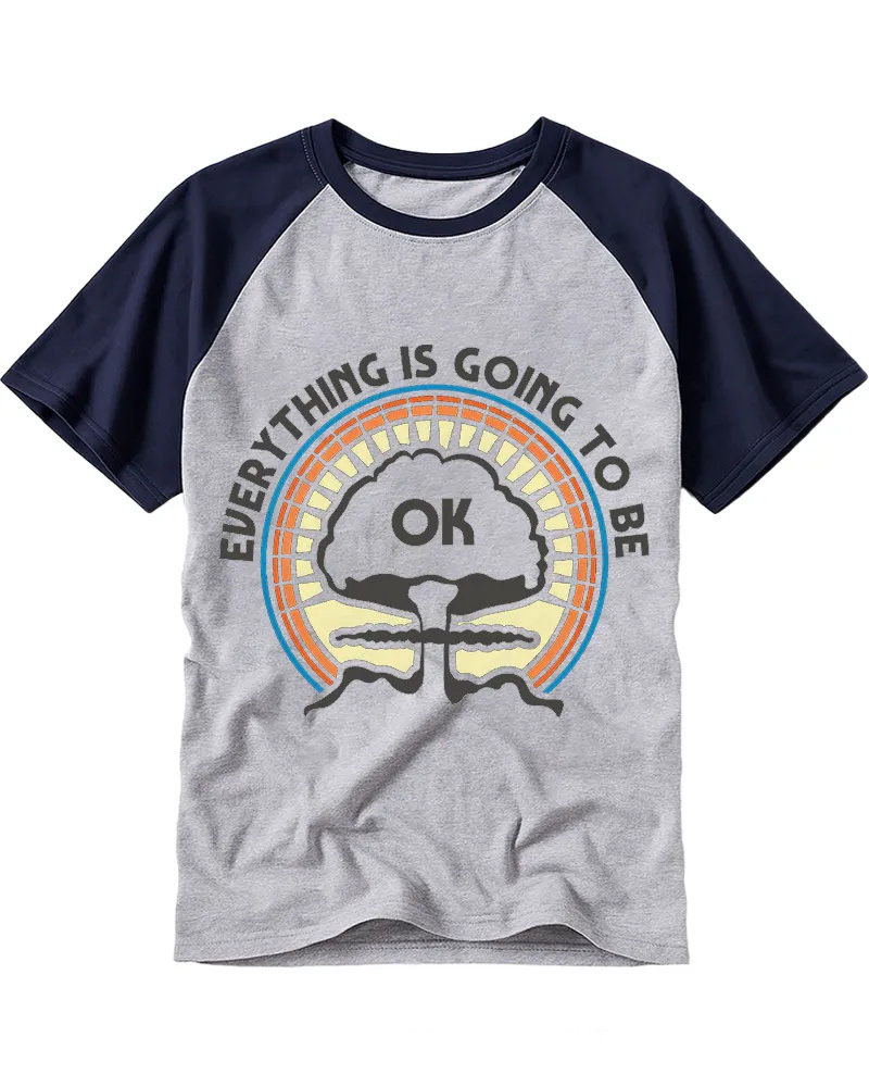 Retro Optimistic Nuclear Print Cotton Tee