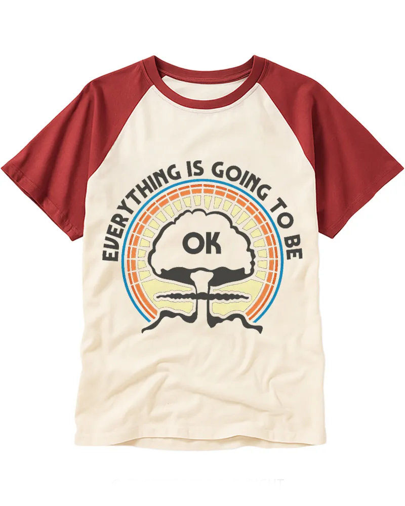 Retro Optimistic Nuclear Print Cotton Tee