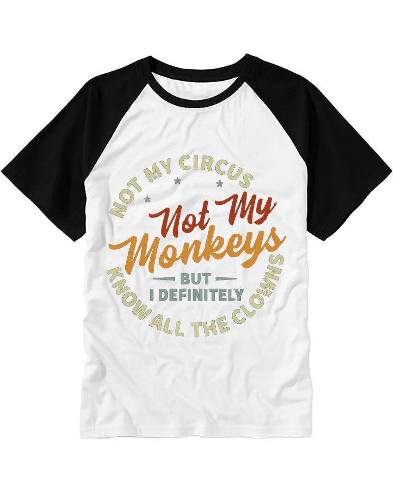 Classic Retro Sassy Phrase Cotton Raglan Tee