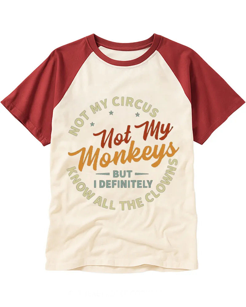 Classic Retro Sassy Phrase Cotton Raglan Tee