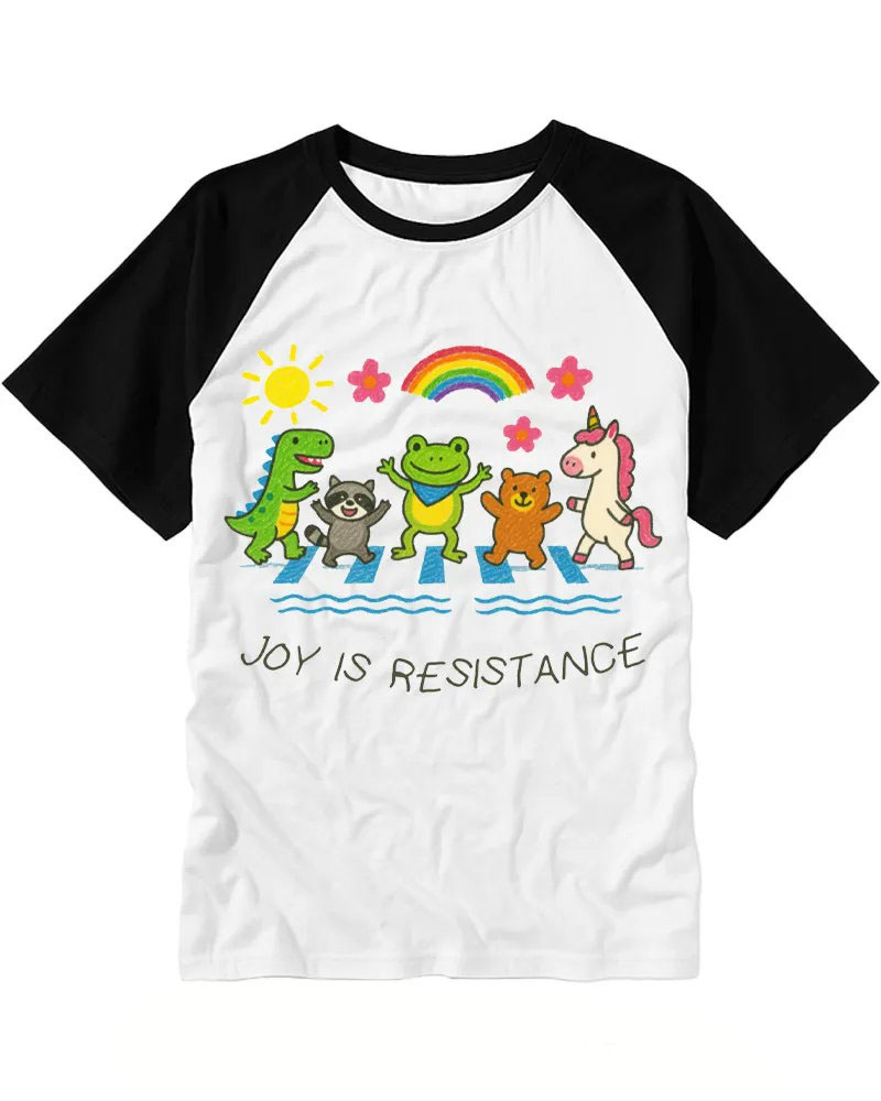 Cute Animal Crossing Parade Raglan Tee