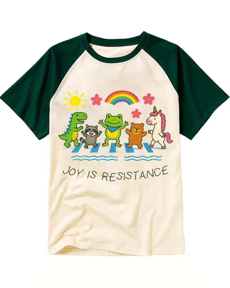 Cute Animal Crossing Parade Raglan Tee