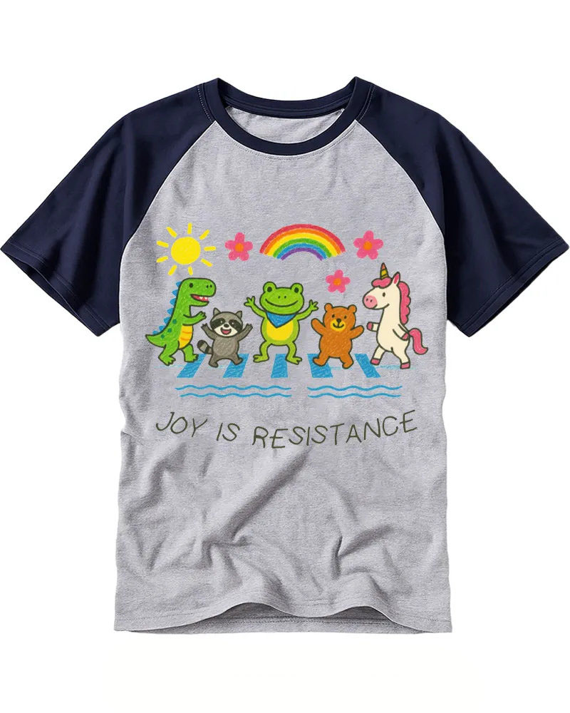 Cute Animal Crossing Parade Raglan Tee