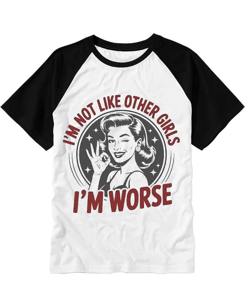 Retro Sarcastic Pin-Up Girl Graphic Tee