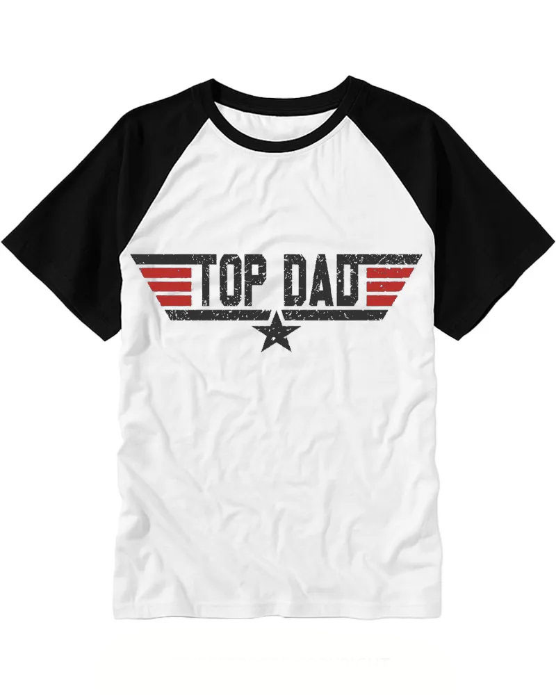 Vintage Wing Star Distressed Letter Raglan Tee