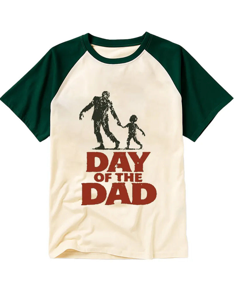 Funny Zombie Dad & Kid Graphic Tee