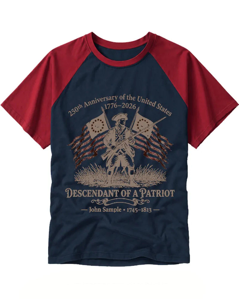 Retro Revolutionary Soldier Raglan Tee