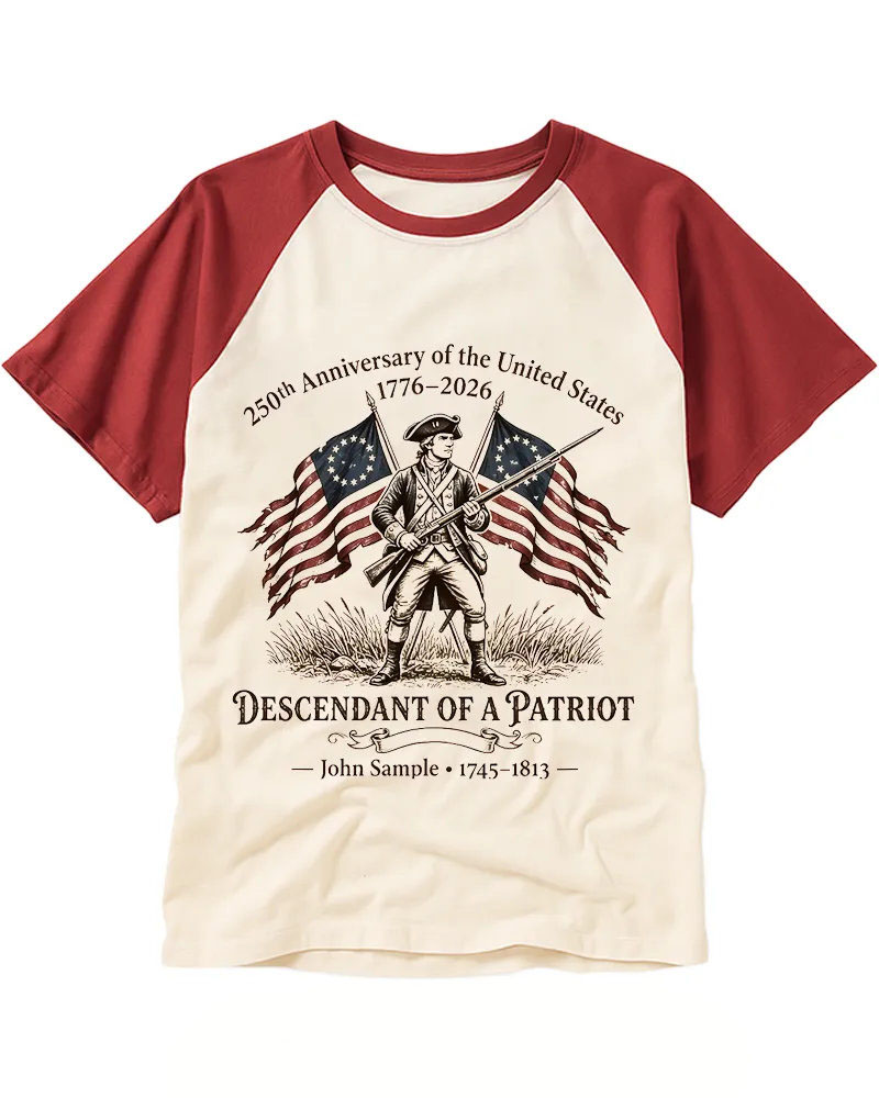 Retro Revolutionary Soldier Raglan Tee