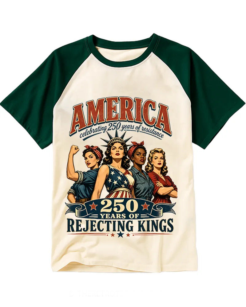 Retro Patriotic Women Power Tee