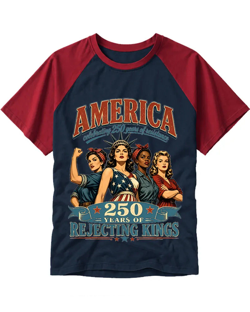 Retro Patriotic Women Power Tee