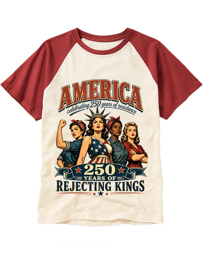 Retro Patriotic Women Power Tee