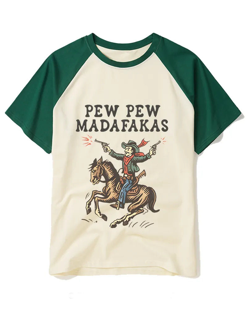 Retro Cowboy Shooter Graphic Tee