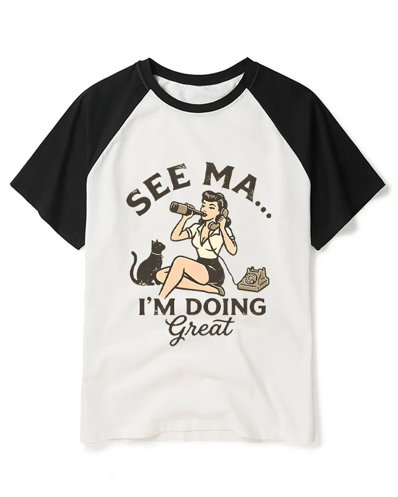 Vintage 50s Humorous Pin-Up Art Tee