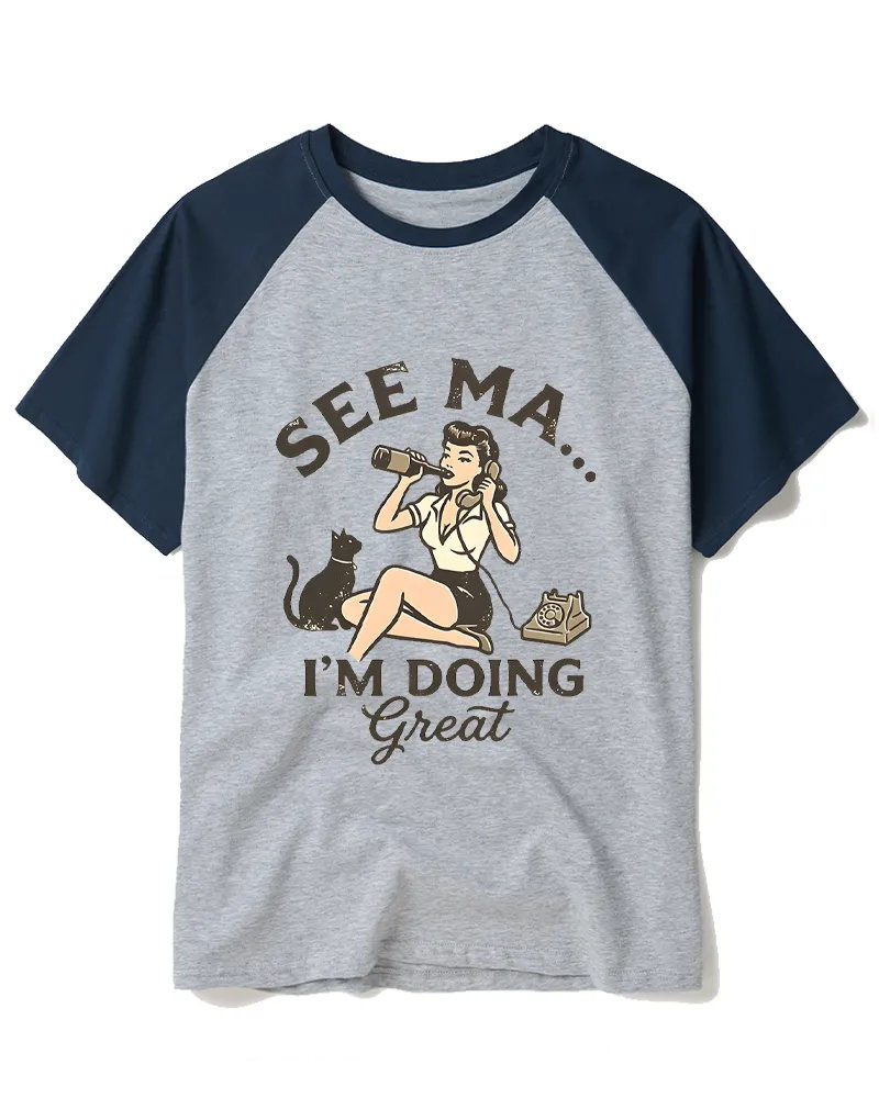 Vintage 50s Humorous Pin-Up Art Tee