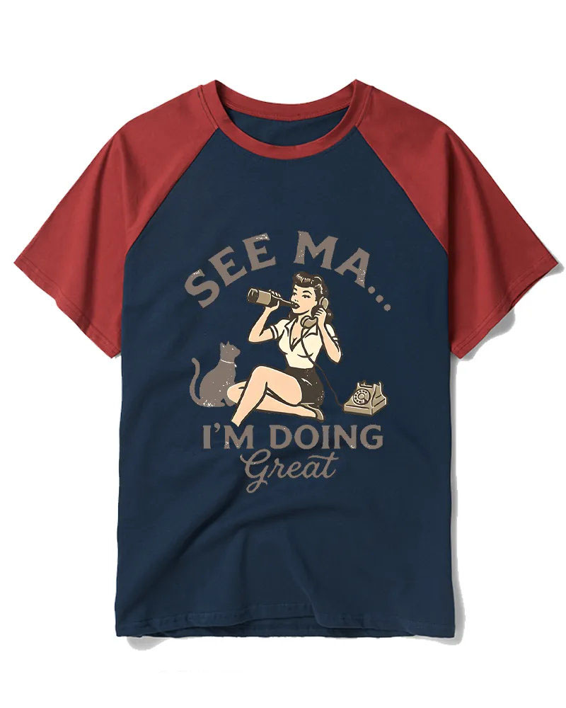 Vintage 50s Humorous Pin-Up Art Tee