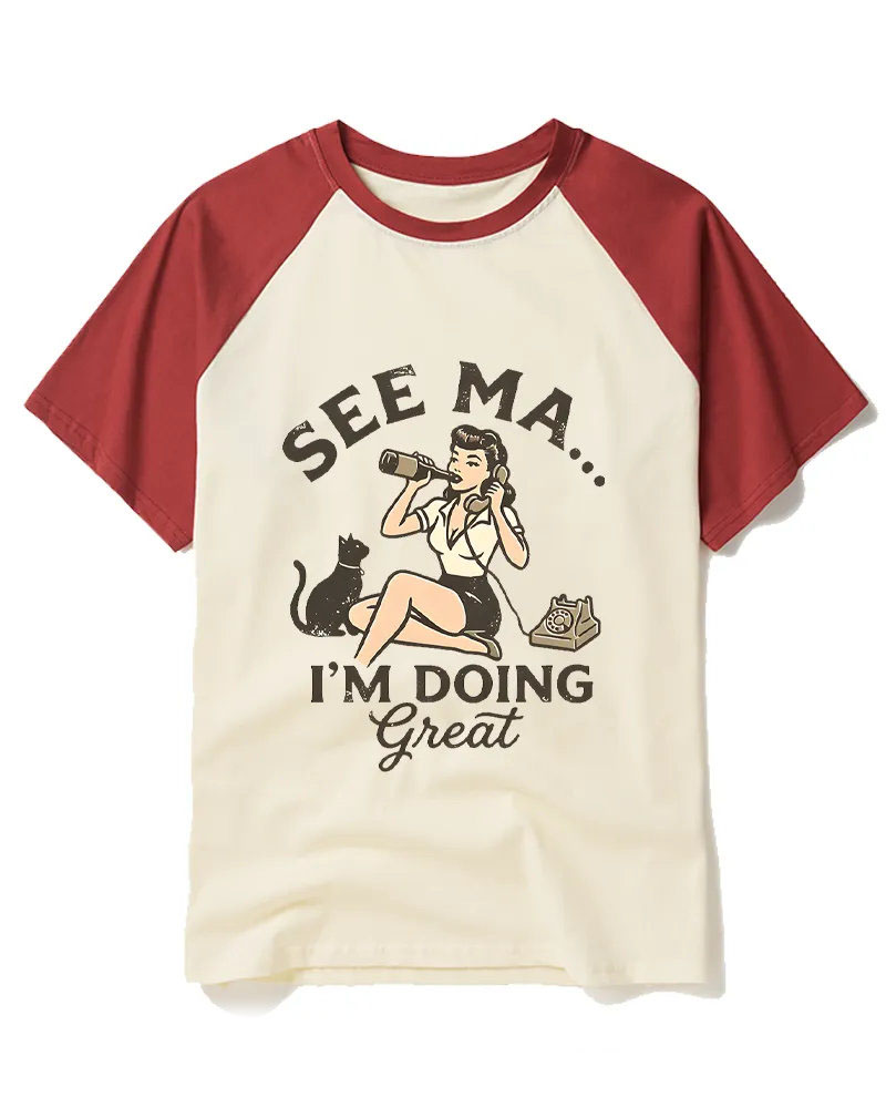 Vintage 50s Humorous Pin-Up Art Tee