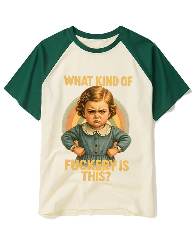 Retro Angry Kid Dark Humor Graphic Tee