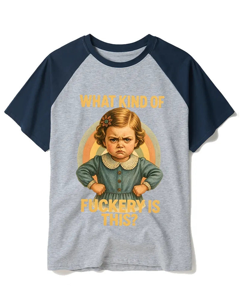 Retro Angry Kid Dark Humor Graphic Tee