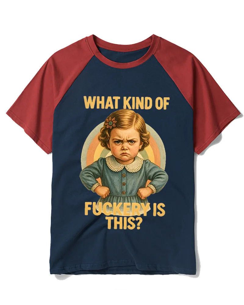 Retro Angry Kid Dark Humor Graphic Tee