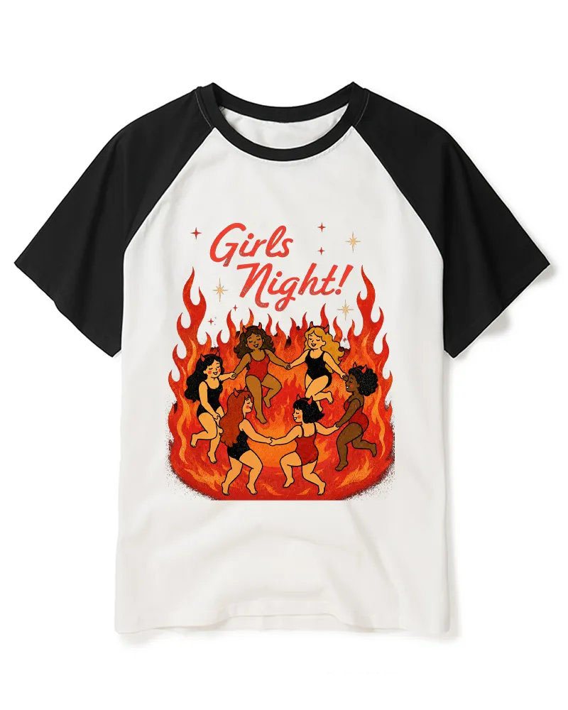Vintage Fire Circle Sarcastic Art Tee