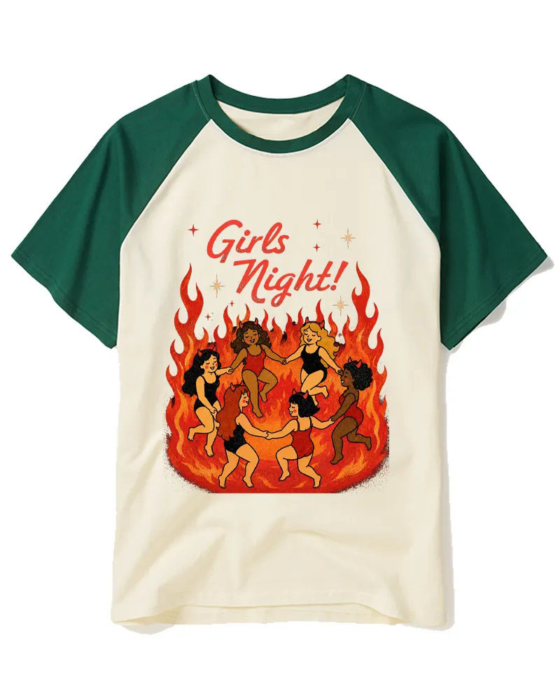 Vintage Fire Circle Sarcastic Art Tee