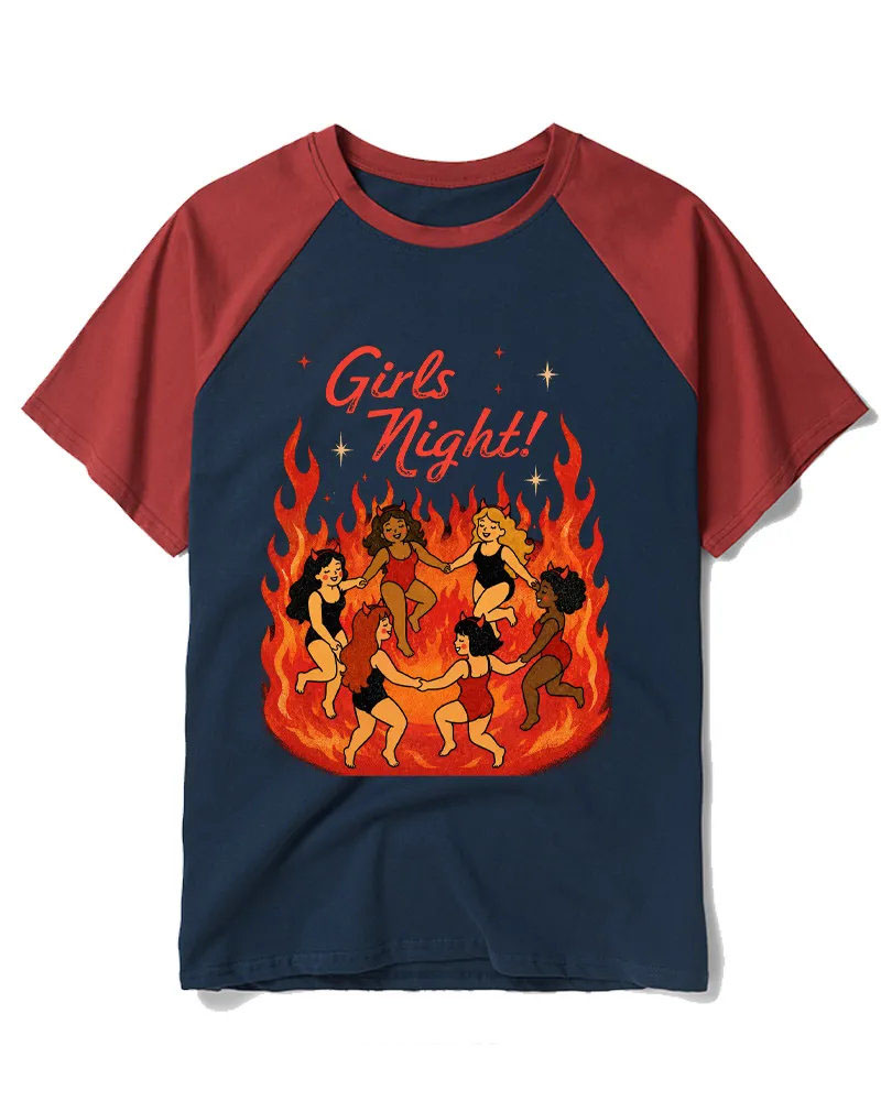 Vintage Fire Circle Sarcastic Art Tee