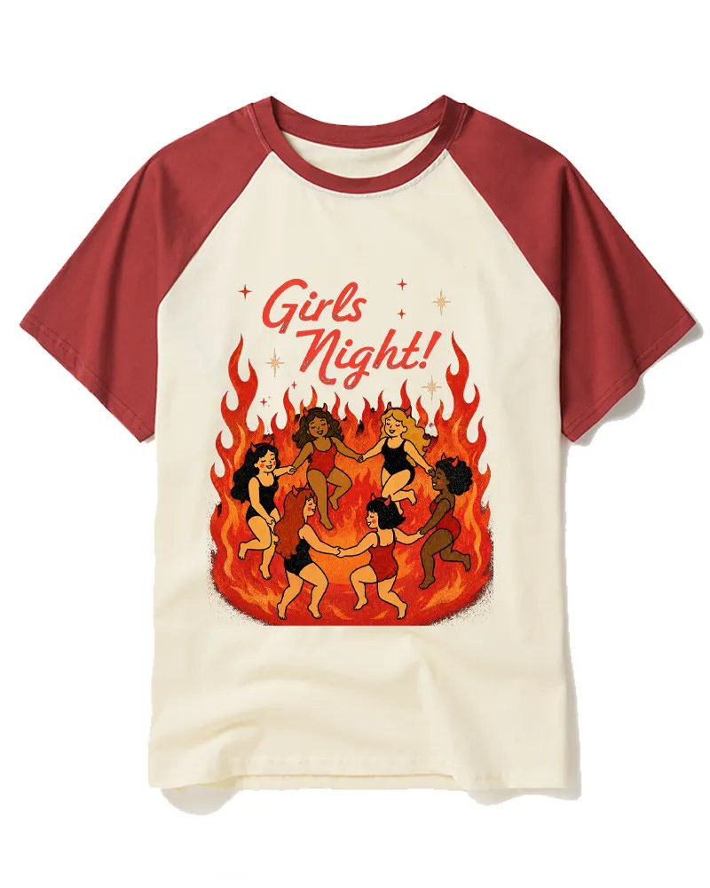 Vintage Fire Circle Sarcastic Art Tee