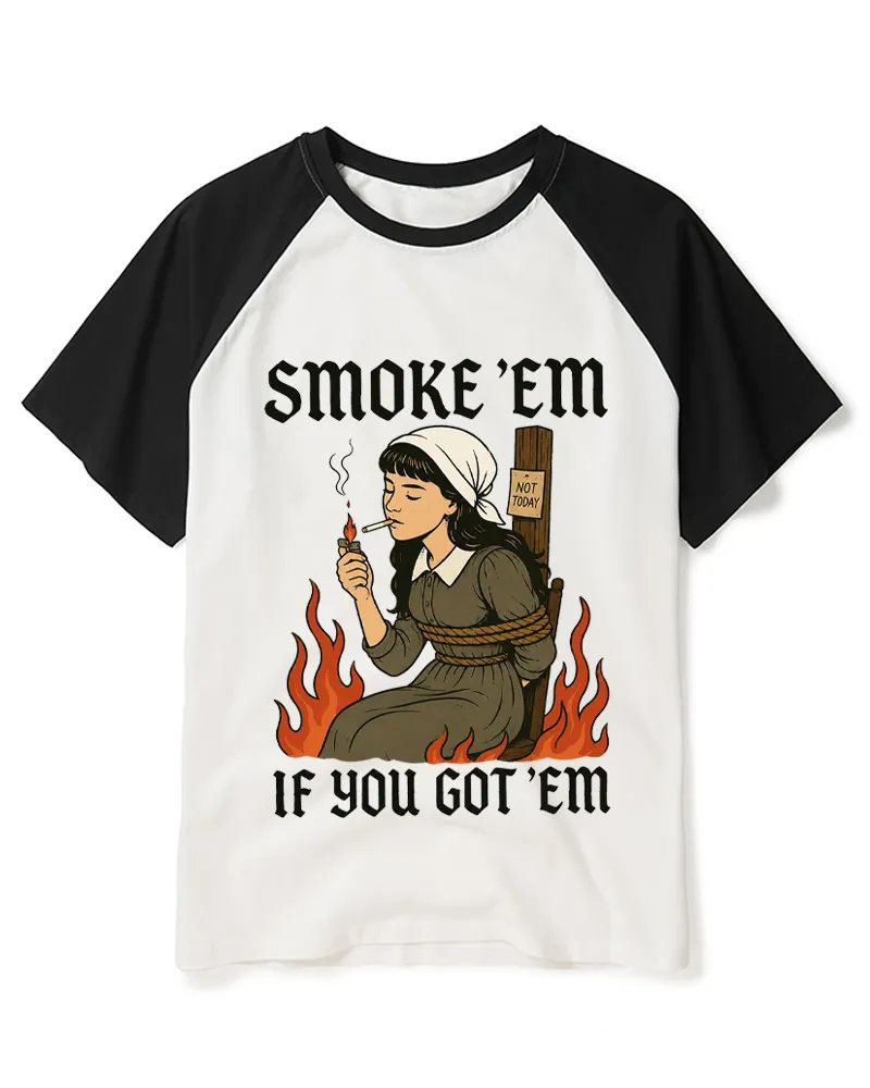 Retro Witch Burn Dark Humor Graphic Tee